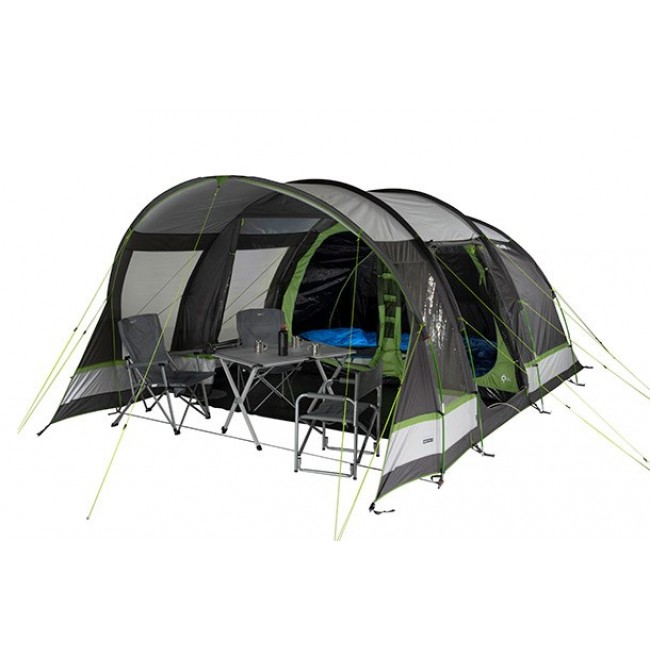 High Peak Garda 5.0 4 person(s) Green, Light grey Tunnel tent