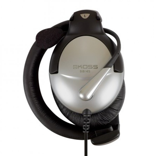 Koss SB45 Headset Wired Head-band Calls/Music Black, Silver