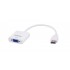 Savio CL-27B video cable adapter 0.1 m HDMI Type A (Standard) VGA (D-Sub) White