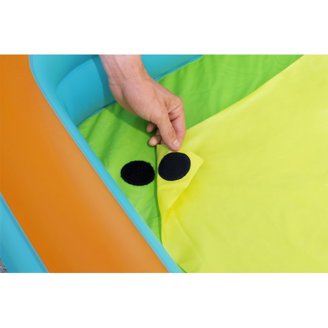 Bestway Kick N Swish 3-in-1 Multi-Use Inflatable Ball Pit with 18 Play Balls