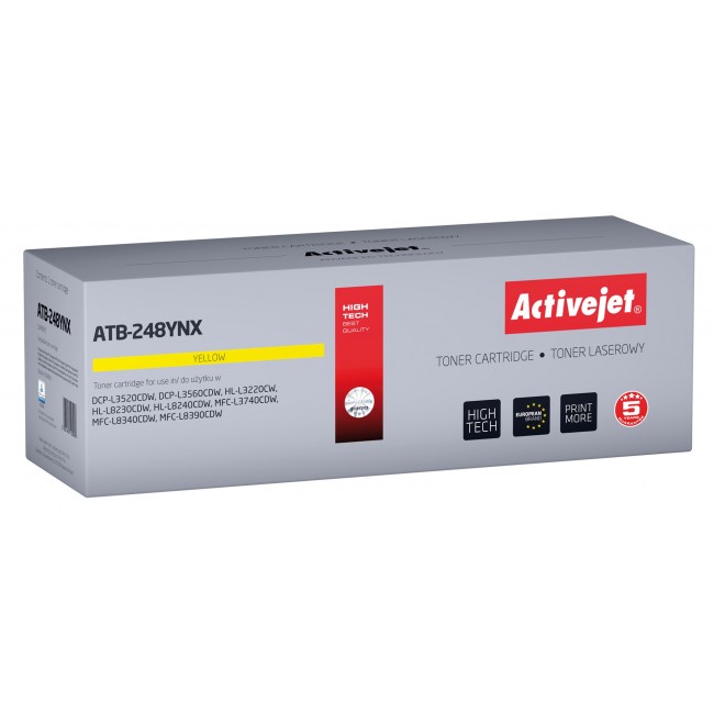 Activejet ATB-248YNX Toner for Brother printers Replacement Brother TN248XLY Supreme 2300 pages yellow) Activejet ATB-248YNX Toner for Brother printers Replacement Brother TN248XLY Supreme 2300 pages yellow)