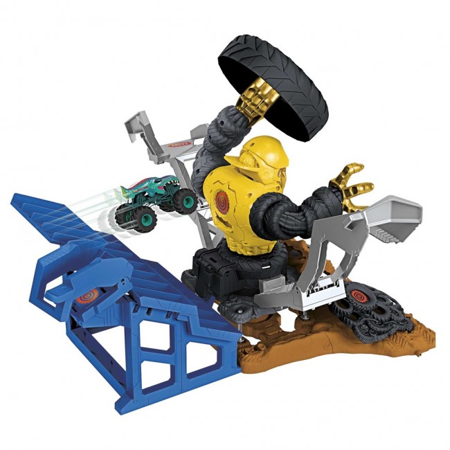 Hot Wheels Monster Trucks ARENA SMASHERS MEGA-WREX VS CRUSHZILLA TAKEDOWN Playset Hot Wheels Monster Trucks ARENA SMASHERS MEGA-WREX VS CRUSHZILLA TAKEDOWN Playset