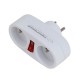 Esperanza ELK306W Electrical splitter 2 GN. White Esperanza ELK306W Electrical splitter 2 GN. White