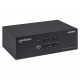 Manhattan HDMI KVM Switch 4-Port, 4K@30Hz, USB-A/3.5mm Audio/Mic Connections, Cables included, Audio Support, Control 4x computers from one pc/mouse/screen, USB Powered, Black, Three Year Warranty