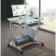 Techly Compact Desk for PC Metal & Glass with Wheels ICA-TB 3791A Techly Compact Desk for PC Metal & Glass with Wheels ICA-TB 3791A