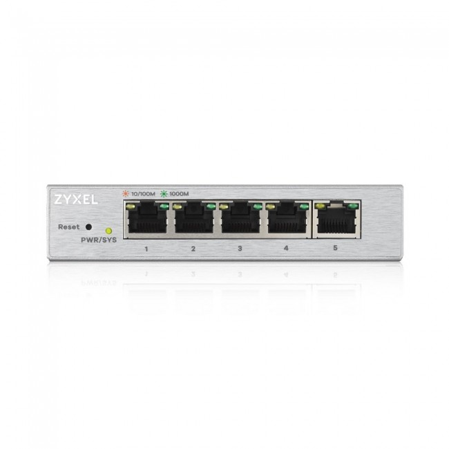 Zyxel GS1200-5 Managed Gigabit Ethernet (10/100/1000) Silver Zyxel GS1200-5 Managed Gigabit Ethernet (10/100/1000) Silver