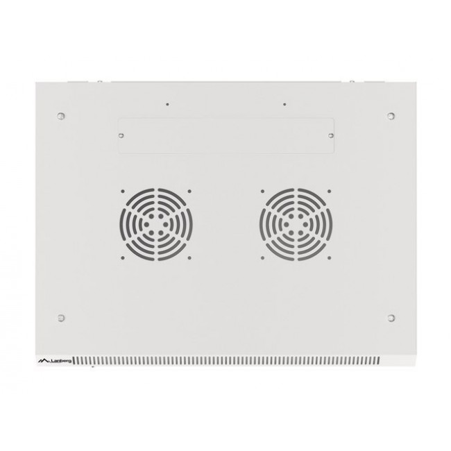 Lanberg wall-mounted installation rack cabinet 19'' 18U 600x450mm gray (glass door) Lanberg wall-mounted installation rack cabinet 19'' 18U 600x450mm gray (glass door)