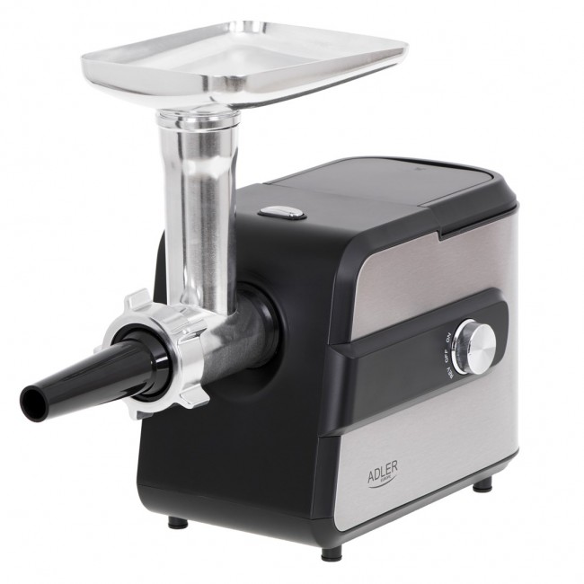 Adler AD 4813 mincer 2000 W Black, Silver Adler AD 4813 mincer 2000 W Black, Silver