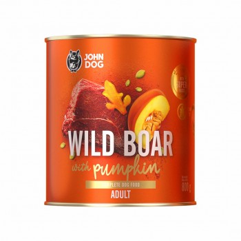 JOHN DOG Pumpkin Line Wild boar with pumpkin - wet dog food - 800g