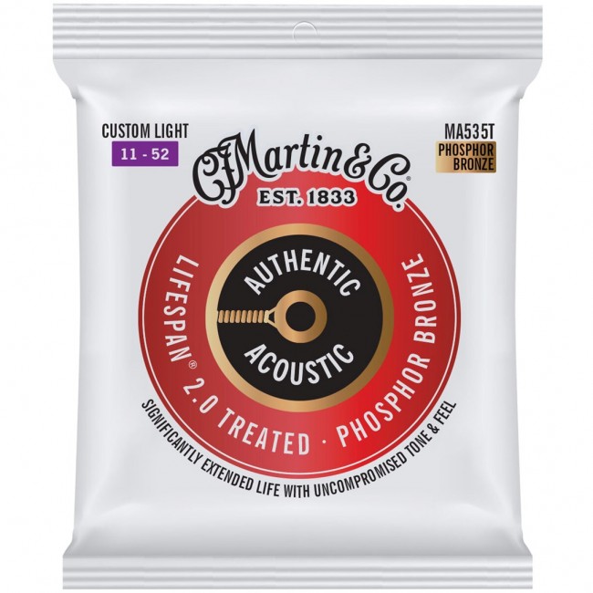 Martin MA535T Custom Light (11-52) - acoustic guitar strings