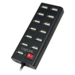 LogiLink UA0126 interface hub USB 2.0 480 Mbit/s Black