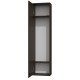 Topeshop DUO SZAFKA CZER bedroom wardrobe/closet 2 shelves 1 door(s) Black