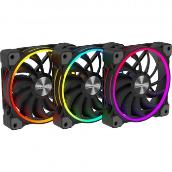 Alpenf hn Wing Boost 3 Computer case, Processor Fan 12 cm Black 3 pc(s)