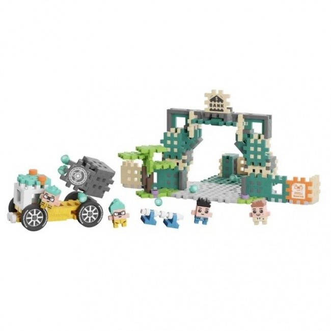 MARIOINEX Mini Waffle City Bank Robbery Building Blocks, 148 pieces MARIOINEX Mini Waffle City Bank Robbery Building Blocks, 148 pieces