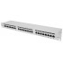 Intellinet Patch Panel, Cat6a, FTP, 24-Port, 1U, Shielded, 90 Top-Entry Punch Down Blocks, Grey