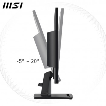 MSI Pro MP245G 24 Inch Monitor, FHD (1920 x 1080), 100Hz, IPS, 1ms, 1x HDMI 1.4b, 1x DP 1.2a output, 1x D-Sub(VGA), Built-in Speakers, Anti-Glare, Anti-Flicker, Less Blue light, T V Certified, VESA, Kensington, Black MSI Pro MP245G 24 Inch Monitor, FHD (1920 x 1080), 100Hz, IPS, 1ms, 1x HDMI 1.4b, 1x DP 1.2a output, 1x D-Sub(VGA), Built-in Speakers, Anti-Glare, Anti-Flicker, Less Blue light, T V Certified, VESA, Kensington, Black