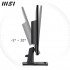 MSI Pro MP245G 24 Inch Monitor, FHD (1920 x 1080), 100Hz, IPS, 1ms, 1x HDMI 1.4b, 1x DP 1.2a output, 1x D-Sub(VGA), Built-in Speakers, Anti-Glare, Anti-Flicker, Less Blue light, T V Certified, VESA, Kensington, Black