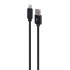 Gembird CCDB-mUSB2B-AMLM-6 Cotton braided 8-pin cable with metal connectors, 1.8 m, black