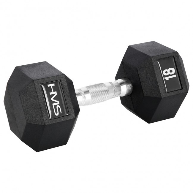 HMS HEX PRO 18 kg dumbbell black