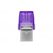 Kingston Technology DataTraveler microDuo 3C USB flash drive 64 GB USB Type-A / USB Type-C 3.2 Gen 1 (3.1 Gen 1) Purple, Stainless steel Kingston Technology DataTraveler microDuo 3C USB flash drive 64 GB USB Type-A / USB Type-C 3.2 Gen 1 (3.1 Gen 1) Purple, Stainless steel