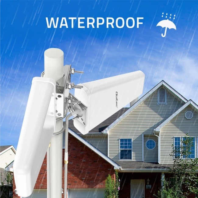 Qoltec 57043 4G LTE DUAL antenna | 14dBi | omnidirectional | outdoor Qoltec 57043 4G LTE DUAL antenna | 14dBi | omnidirectional | outdoor