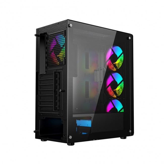 Gembird CCC-FC-400X Gaming ARGB computer case Fornax 400X, black Gembird CCC-FC-400X Gaming ARGB computer case Fornax 400X, black