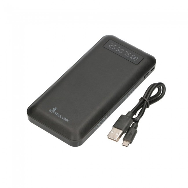 Extralink Powerbank EPB-083 10000mAh Black Power bank, USB-C