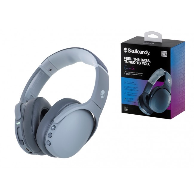 Skullcandy Crusher Evo Headphones Wired & Wireless Head-band Calls/Music USB Type-C Bluetooth Grey Skullcandy Crusher Evo Headphones Wired & Wireless Head-band Calls/Music USB Type-C Bluetooth Grey