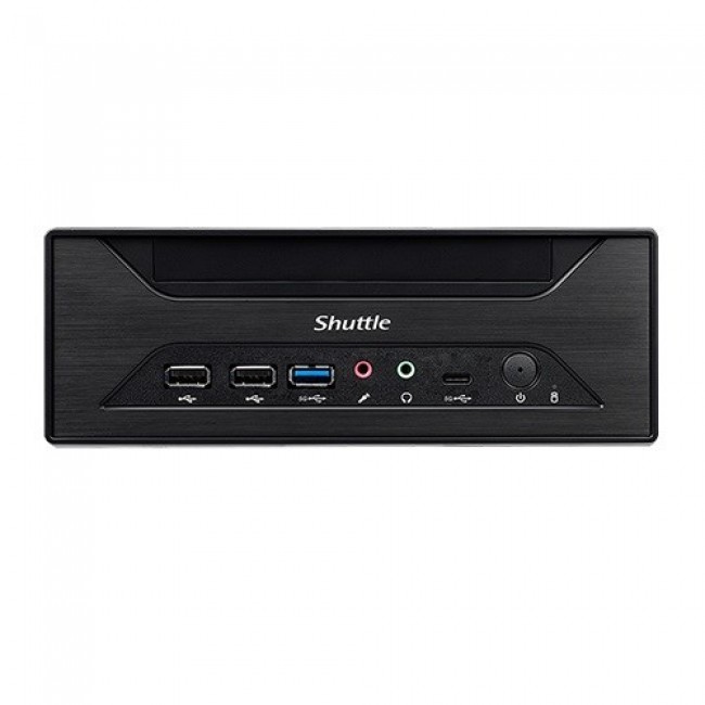 Shuttle XPC slim Barebone XH610 - S1700, Intel H610, 1xDP, 1xHDMI, 1x VGA, 2x COM (RS232), 2x LAN (2.5G and 1G), 1x slim5.25