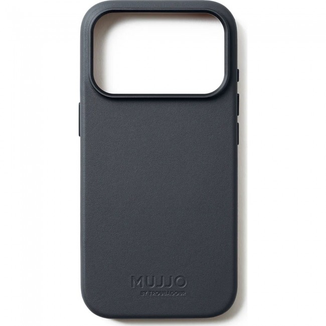 Mujjo Full Leather Case MagSafe Case for iPhone 17 Pro Grey