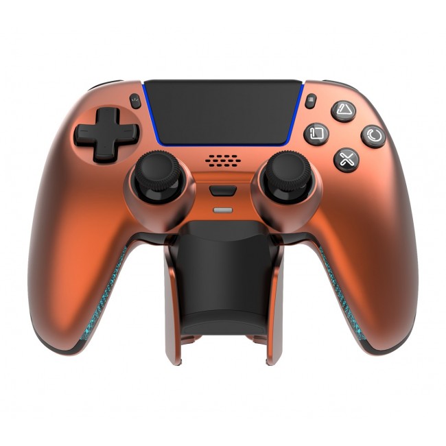 Deltaco Gaming GAM-199-ORANGECOPPER Gaming Controller Orange, Bronze Bluetooth/USB Gamepad PlayStation 5, PC, Android, iOS