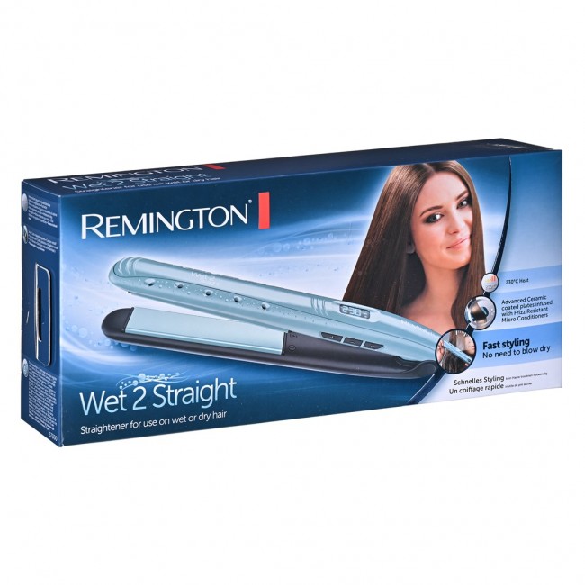 Remington S7300 hair styling tool Straightening iron Warm Black,Blue