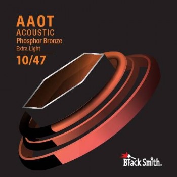 BlackSmith AAPB-1047-3P - 3 komplety struny do gitary akustycznej 010-047, AAOT