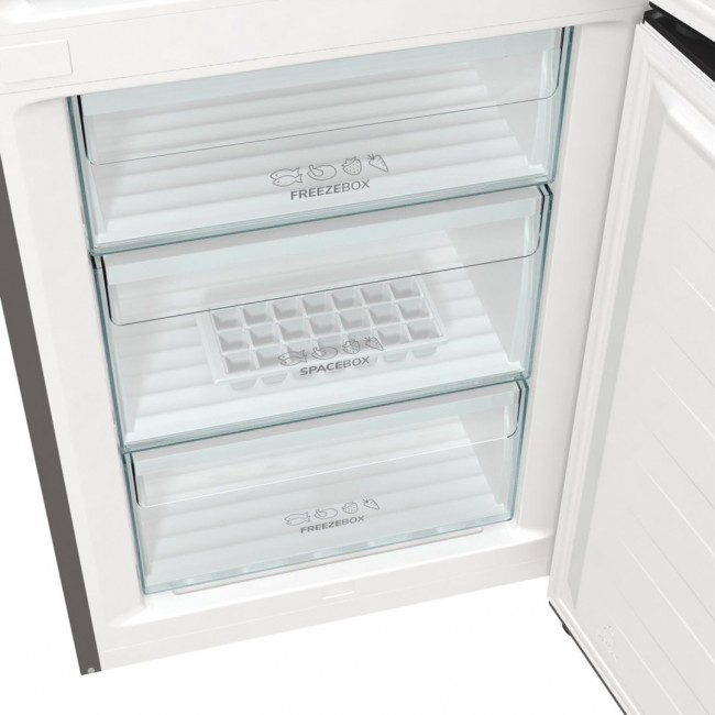 Gorenje NRK6192AXL4 fridge-freezer Freestanding 300 L E Grey