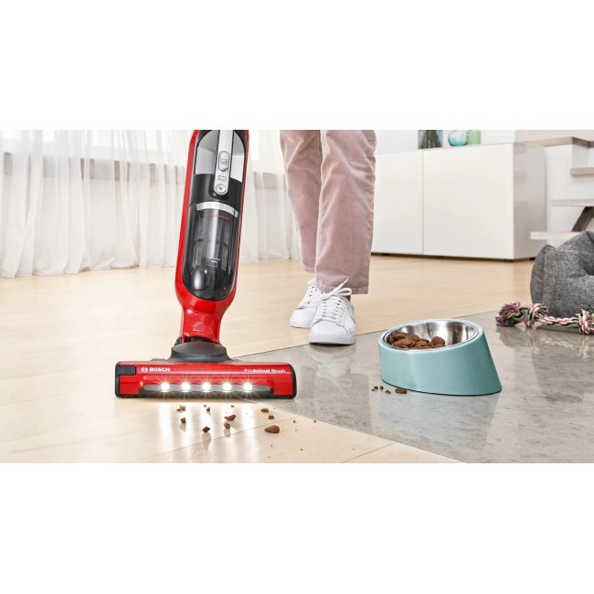 Bosch Serie 4 BBH3ZOO28 stick vacuum/electric broom Battery Dry Bagless 0.4 L Red 2.15 Ah