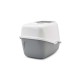SAVIC Nestor White-Grey - Covered Cat Litter Box - 56x39x38.5 cm - 1 pc SAVIC Nestor White-Grey - Covered Cat Litter Box - 56x39x38.5 cm - 1 pc