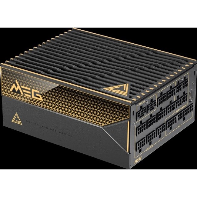 MSI MEG Ai1600T 1600W PCIE5 80+ Titanium power supply (306-7ZPEX11-CE0) MSI MEG Ai1600T 1600W PCIE5 80+ Titanium power supply (306-7ZPEX11-CE0)