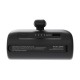 Manhattan Power Bank with integrated USB-C plug, 5000 mAh, Up to 20W output, Kickstand for Use as Charging Phone Holder, Black, One Year Warranty