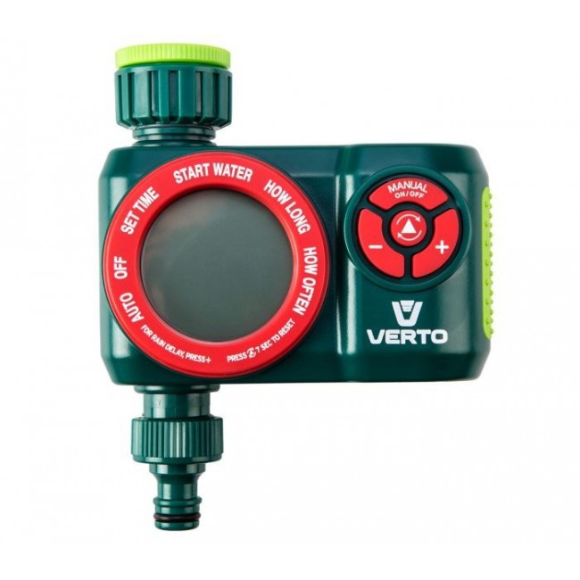Verto 15G751 water timer Green, Red Digital watering timer Verto 15G751 water timer Green, Red Digital watering timer