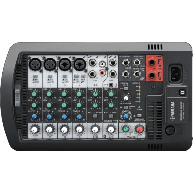 Yamaha Stagepas 400BT - portable PA system with 8-channel mixer and built-in power amplifier Yamaha Stagepas 400BT - portable PA system with 8-channel mixer and built-in power amplifier