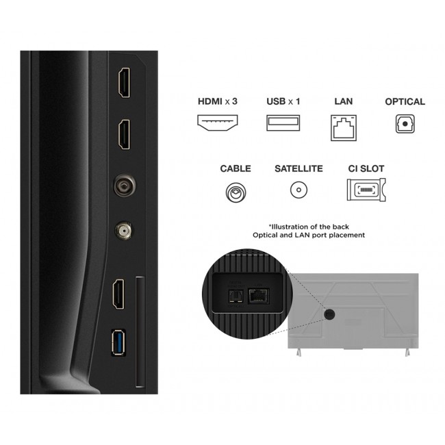 TCL 43P69K TV 109.2 cm (43