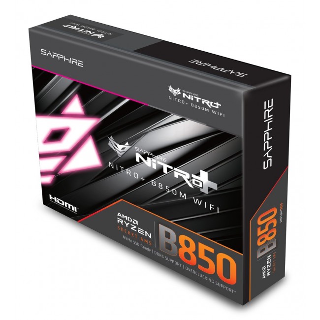 Sapphire NITRO+ B850M WIFI AMD B850 Socket AM5 micro ATX