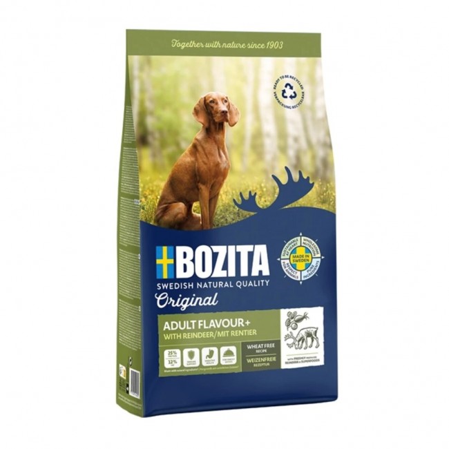 BOZITA Original Adult Flavour+ Reindeer - dry dog food - 12 kg