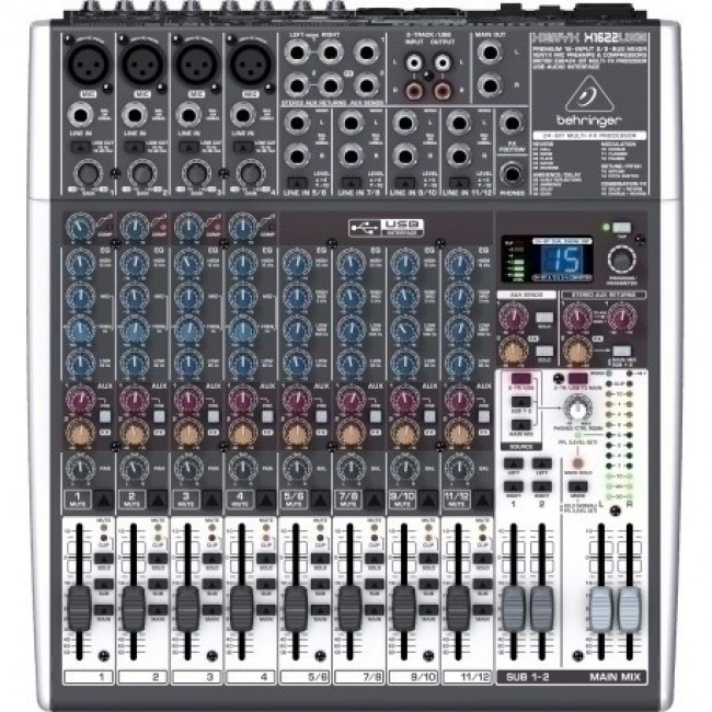 Behringer X1622USB audio mixer 16 channels 10 - 200000 Hz Behringer X1622USB audio mixer 16 channels 10 - 200000 Hz