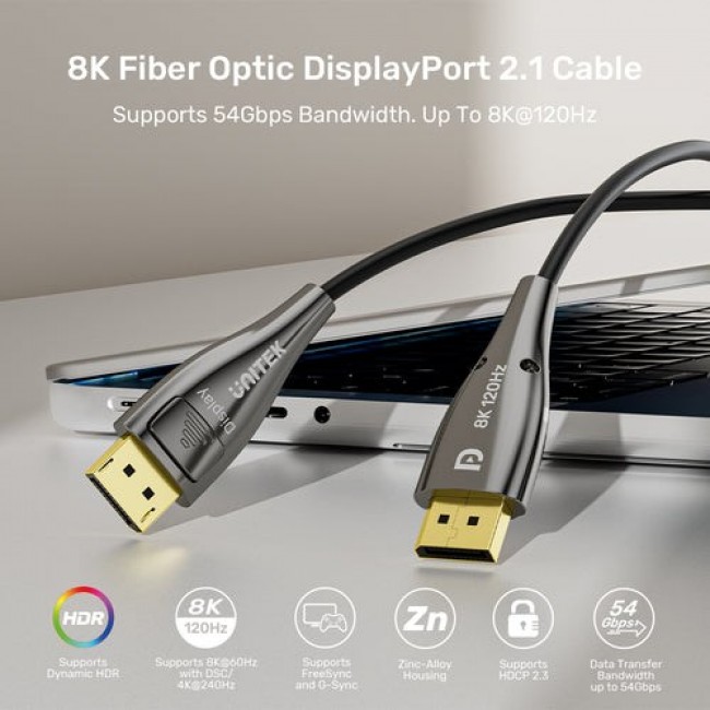 UNITEK C1631ABK01-30M DisplayPort cable Black