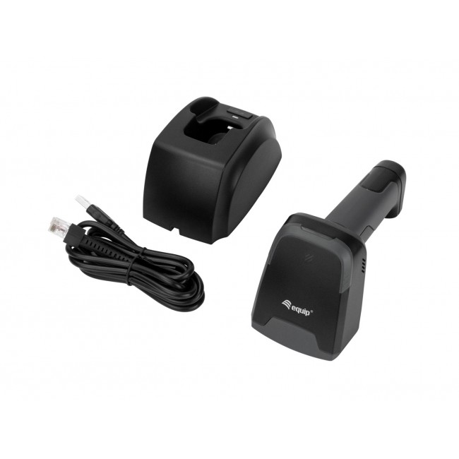 Equip Wireless 2D 2.4GHz + Bluetooth Barcode Scanner, with charging Stand