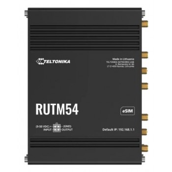 Teltonika RUTM54 wireless router Gigabit Ethernet Dual-band (2.4 GHz / 5 GHz) 5G Black