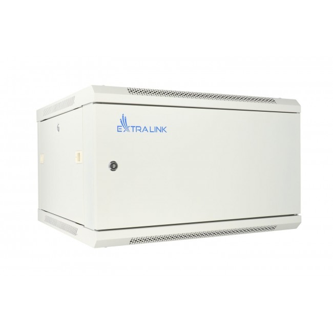 Extralink Rackmount cabinet 6U 600x600 ASP Gray wall mounted, metal door