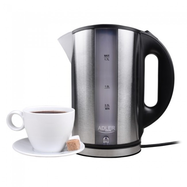 Adler AD 1216 electric kettle 1.7 L Black,Silver 2200 W Adler AD 1216 electric kettle 1.7 L Black,Silver 2200 W
