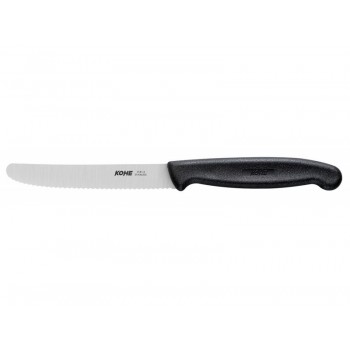 KOHE serrated knife, 104 mm, black